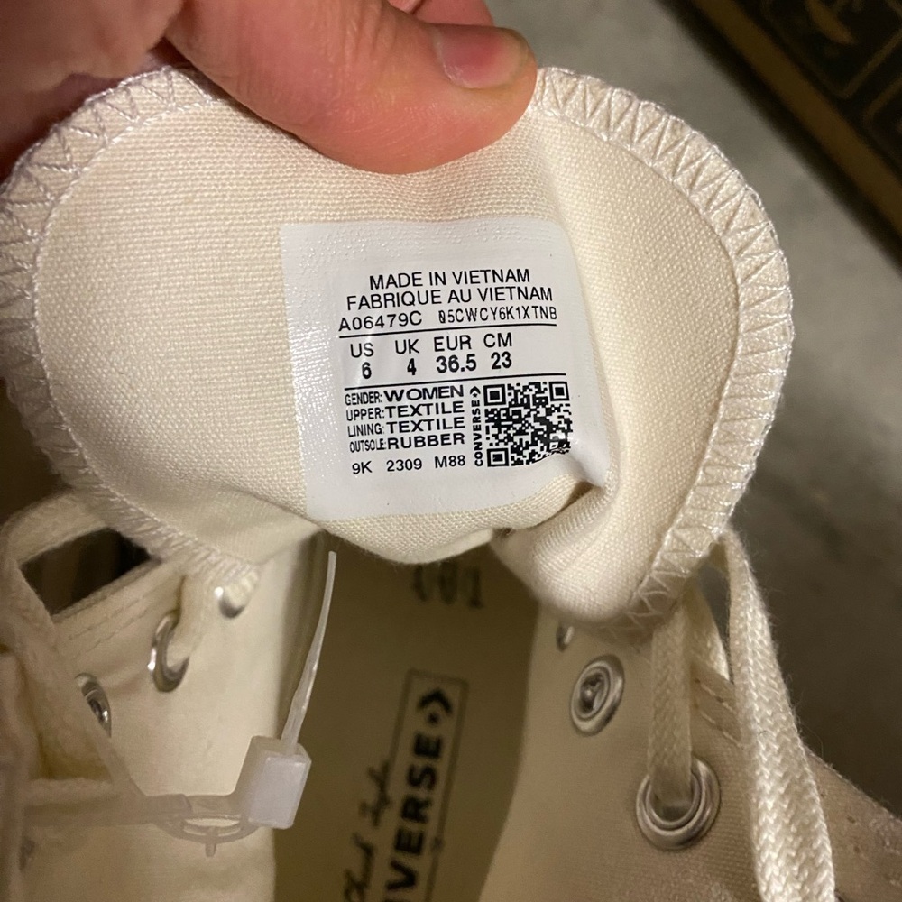 Converse Cream Platform High-Tops - Picture 6 of 6